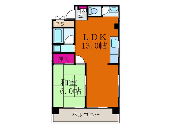 ミタカハイツの物件間取画像